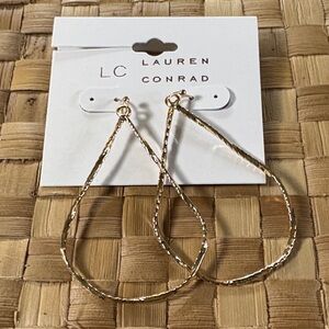 LC Lauren Conrad Twisted Gold Earrings